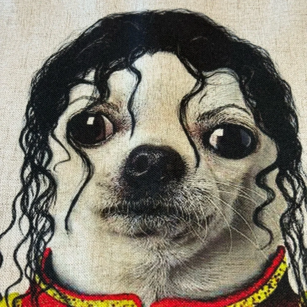 Michael Jackson dog pillowcase cover/ novelty pop art decorative cushion cover.